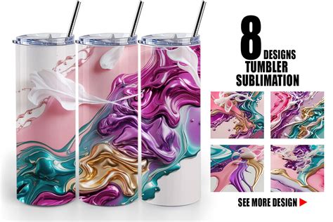 Tumbler Alcohol Ink Painting Graphic By Artnoy Creative Fabrica