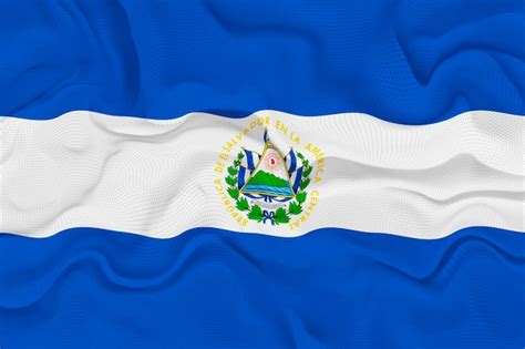 Premium Photo | National flag of El Salvador Background with flag of El ...