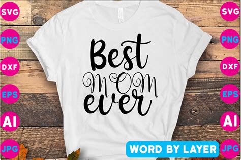 Best Mom Ever Svg Design Graphic By Rhdesign · Creative Fabrica