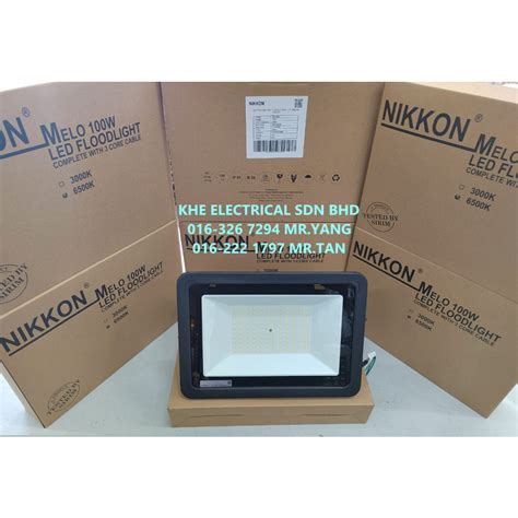 NIKKON MELO MADON 50W 100W IP66 LED FLOOD LIGHT Shopee Malaysia