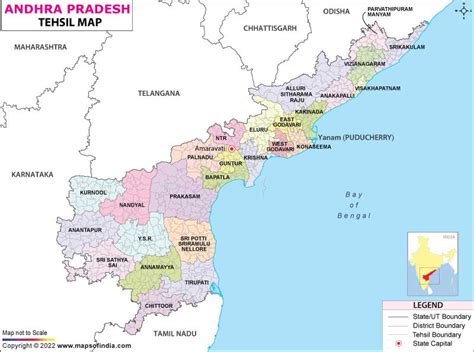 Political Map Of Andhra Pradesh India United States Map