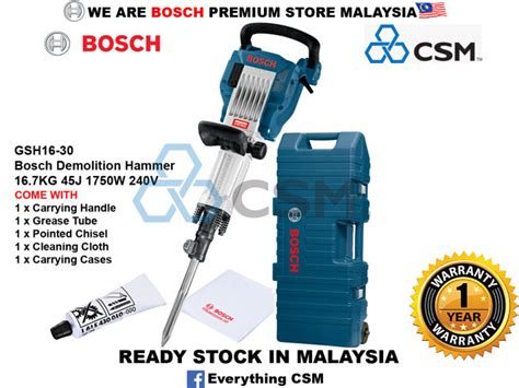 Csm Bosch Gsh Demolition Hammer Kg J W V L