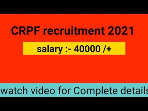 Crpf Constable Offline Form Crpf Paramedical Staff Requirement