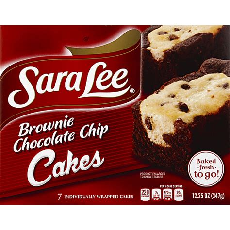 Sara Lee Brownie Chocolate Chip Cakes - 7 CT | Brownies | Market Basket