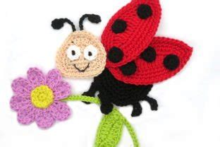 Ladybug Crochet Applique Pattern Graphic By Homeartist Creative Fabrica