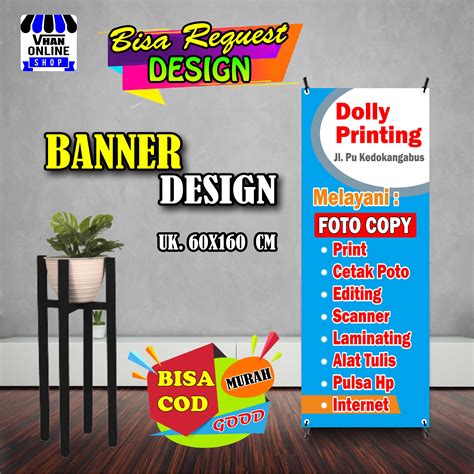 Spanduk Banner Foto Copy Print Out Scan Dokumen Keren Bagus Lazada