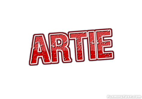 Artie Лого | Бесплатный инструмент для дизайна имени от Flaming Text