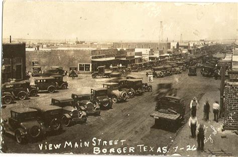 Downtown Borger, Texas Vintage Images.