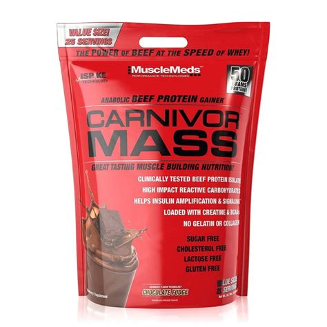 Carnivor Mass 10 Lbs Chocolate Right Nutrition