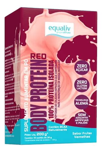 Suplemento En Polvo Equaliv Suplemento Body Protein Red Frutas Rojas