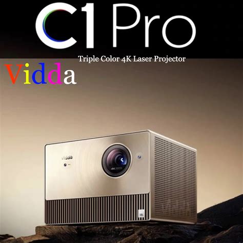 Vidda Proyector L Ser C1 Pro Dispositivo 4K De Triple Color 2350 L