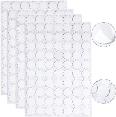 Janyun Double Sided Sticky Stickers Dots Removable Round Putty Clear