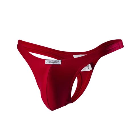 Joe Snyder Underwear Shining Thong Red Js03 Pol Mens Underwear