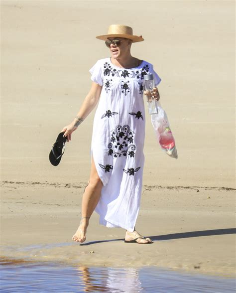 Pink In Bikini At Byron Bay July CelebMafia