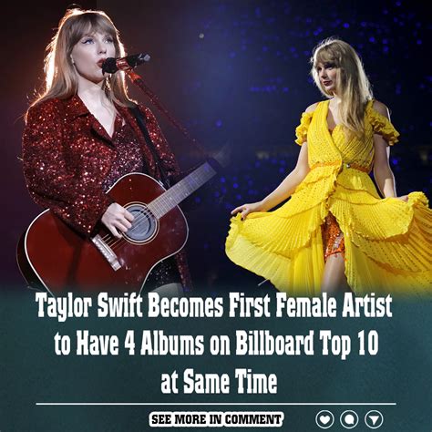 Taylor Swift Becomes First Female Artist To Have 4 Albums On Billboard