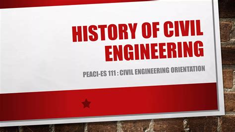 History Of Civil Engineering Ppt