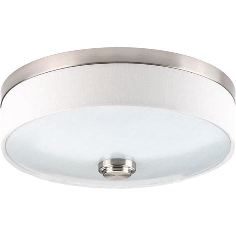 Shop Progress Lighting Weaver LED 10 In W Brushed Nickel LED Ceiling