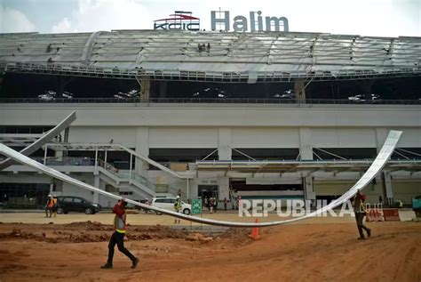 Penampakan Stasiun Halim Kereta Cepat Jakarta Bandung Republika Online