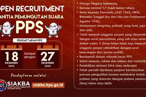 Tugas Pps Dalam Pemilu Tahun 2024 Berdasarkan Pkpu Nomor 8 Tahun 2022