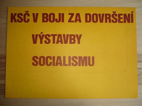 Plak T Ks V Boji Za Socialismus Komunismus Propagan Aukro