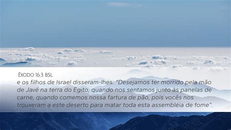 Êxodo 16 3 BSL Desktop Wallpaper e os filhos de Israel disseram lhes