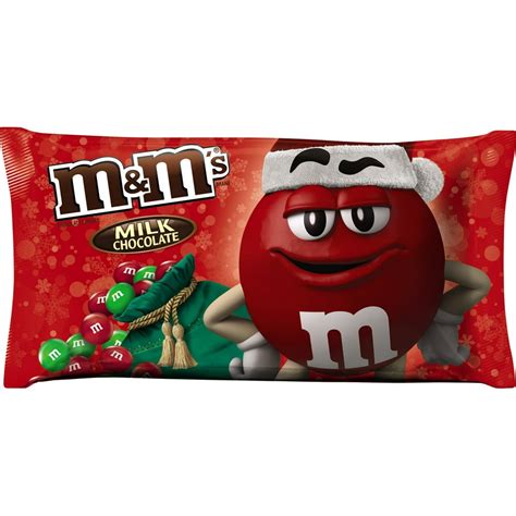 M&M's Red and Green Milk Chocolate Candy, 11.4 Oz. - Walmart.com ...