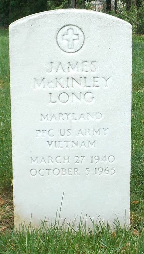 PFC James McKinley Long 1940 1965 Find A Grave Memorial