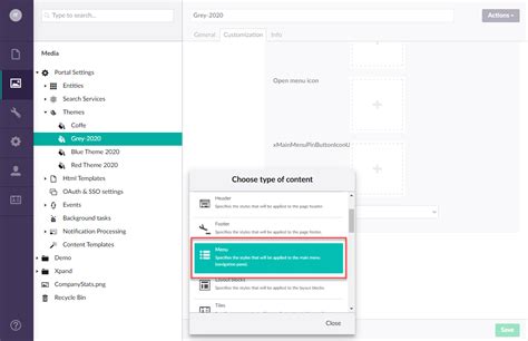 setting  navigation pane