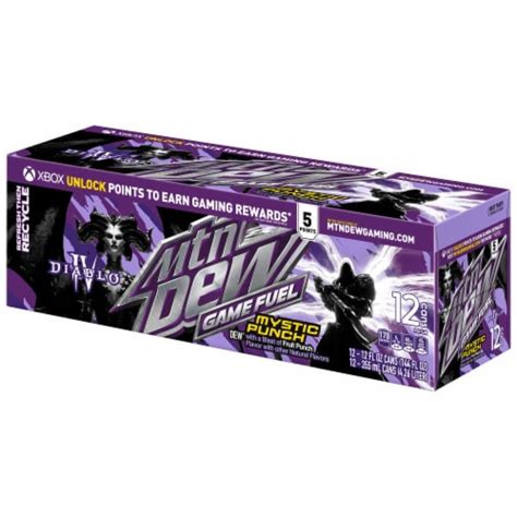 Mountain Dew Game Fuel Mystic Punch Soda Cans Pk Fl Oz