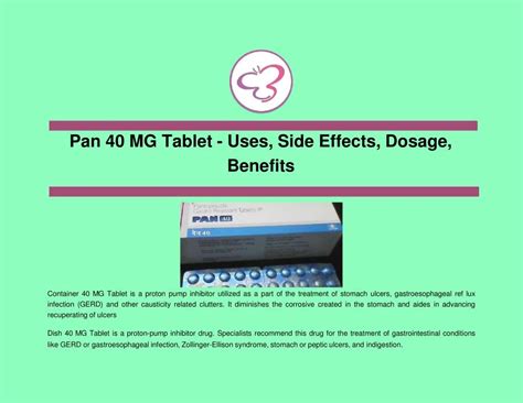 PPT Pan 40 Mg Tablet Uses Side Effects Dosage Benefits