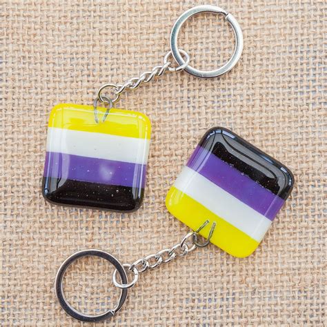 Lgbtq Keyring Gay Pride Keychain Bisexual Transgender Etsy Uk