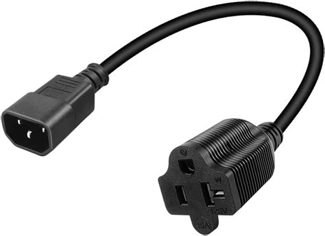 Strhowill Iec C14 To 5 15 20r Power Cord C14 Male To Nema5 15r And 5 20r Female Comb Power