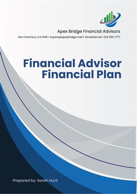 Free Financial Advisor Financial Plan Template to Edit Online