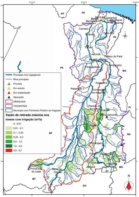 Bacia Hidrografica Tocantins Araguaia - Bacia Hidrográfica Tocantins-Araguaia - Mapa, Principais Rios e Dados ...