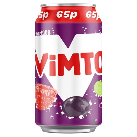 Vimto Fizzy Original Cans 330ml Canned Drinks Iceland Foods