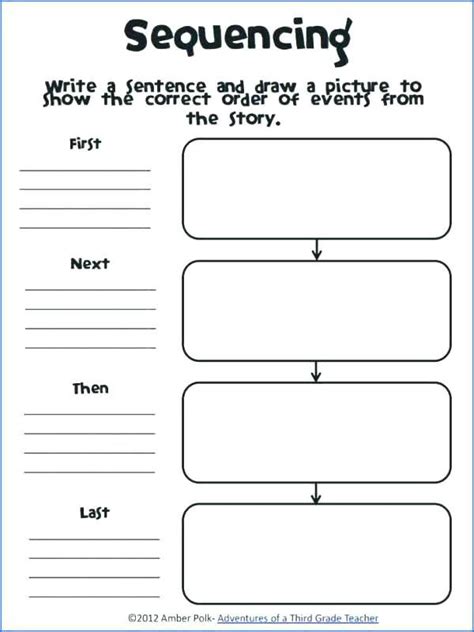 Sequence Of Events Story 1st Grade