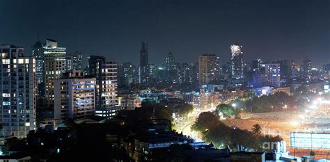 Mumbai Skyline Marine Drive India Mumbai India Photograph By