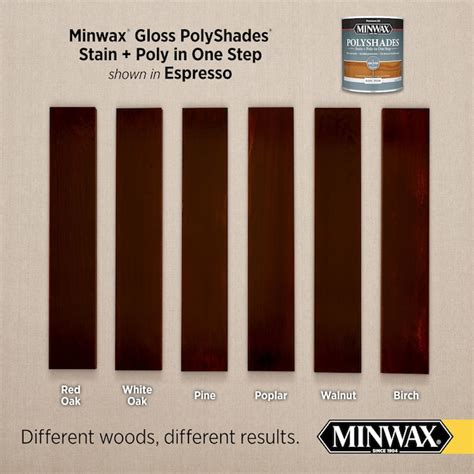 Minwax PolyShades Oil-based Espresso Semi-transparent Gloss Interior ...