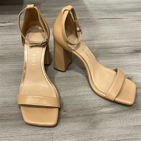 Gianni Bini Shoes Gianni Bini Nude Square Toe Block Heels Poshmark