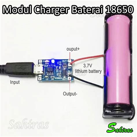 Jual Modul Charger Ces Baterai 18650 Dengan Proteksi Tipe Micro USB