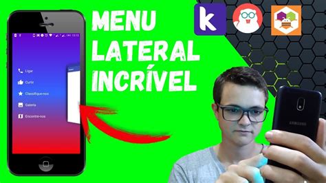 Criar app Menu Lateral Incrível Kodular App Inventor Thunkable YouTube