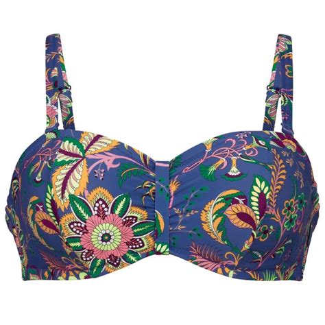 Conjunto Bikini Reductor Sin Tirantes Flowers Of Bali Rosa Faia