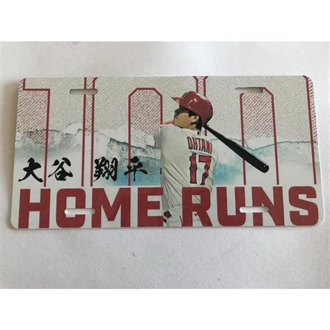 アメリカン雑貨 ホームラン王 Mlb ロサンゼルス・エンゼルス【 大谷翔平 】メタルプレート ブリキ看板 1 Numberplate So 13 World Trade