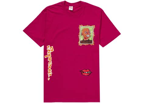 Supreme Gonz Portrait Tee Magenta Men S Fw22 Us