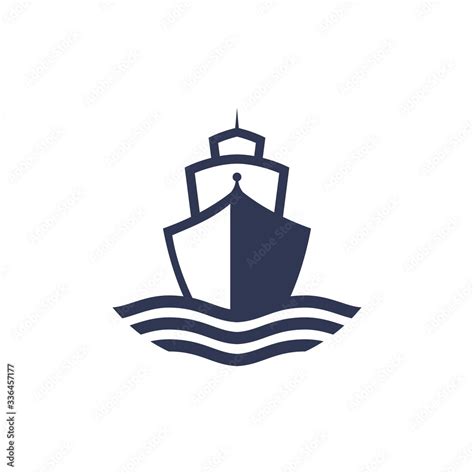 Ship Logo icon symbol ,vector illustration Stock Vector | Adobe Stock