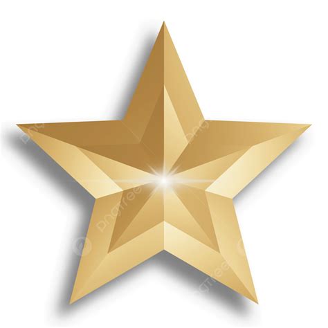 3d Gold Star Christmas Decorations 3d Christmas Star PNG Transparent