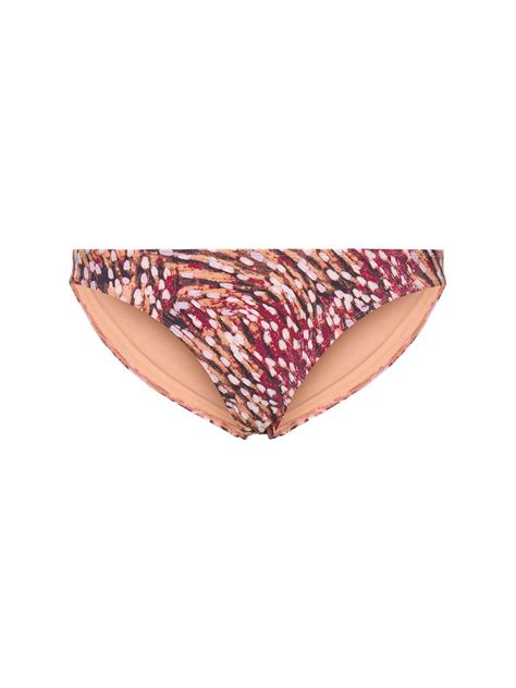Isabel Marant Étoile Saly Floral Bikini Bottom Raspberry multi Editorialist
