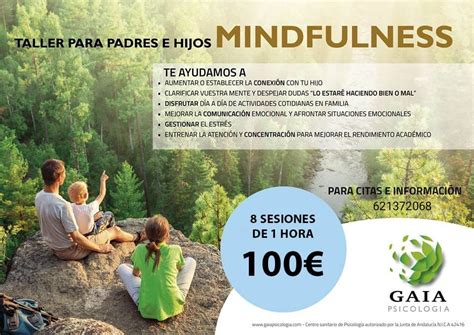 TALLER PARA PADRES MADRES E HIJOS HIJAS MINDFULNESS Gaia Psicología Úbeda