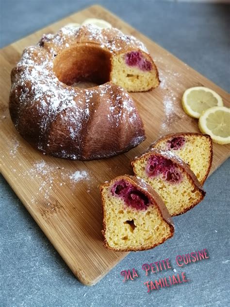 Couronne au lait concentré citron framboises Ma Petite Cuisine Familiale