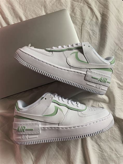 Sage Green Shadow Custom Air Force 1's (AF1s)